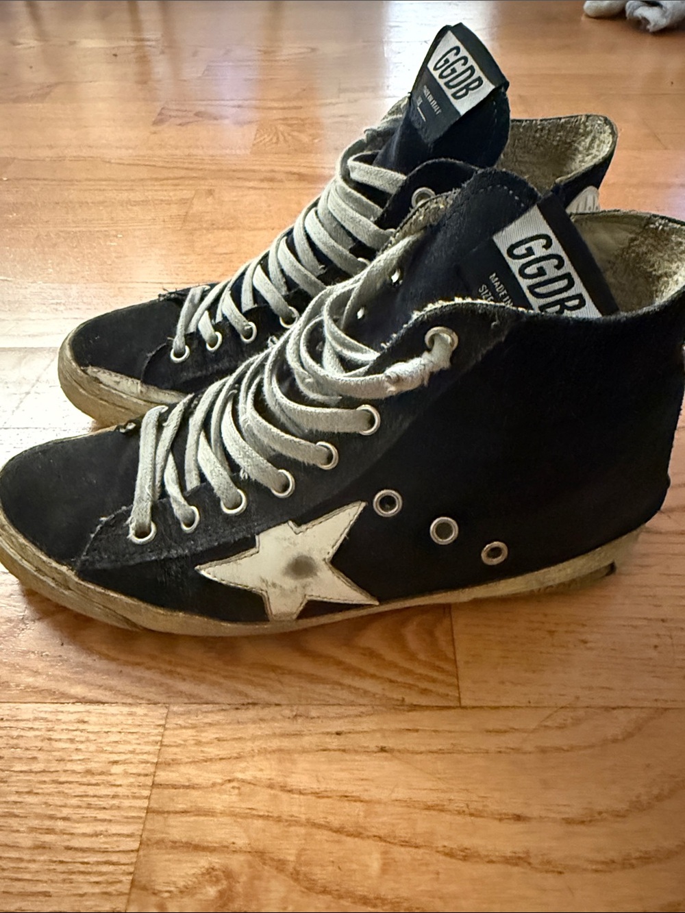 Golden Goose Black High-Top Sneakers